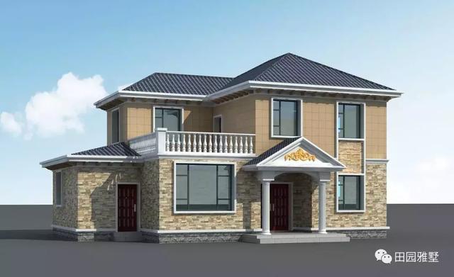 帶配房廚房的二層農村房屋設計圖，看好就開建啦