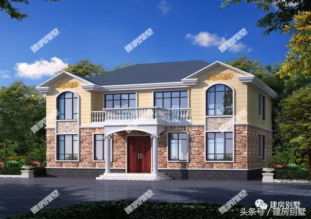 16*12米二層雙拼別墅設計圖，建好保證很有面子