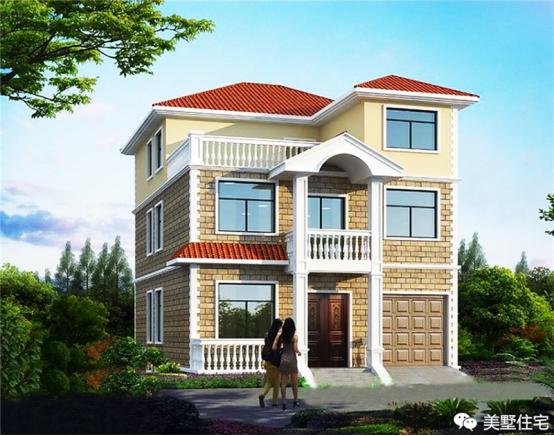 24款好看的住宅外觀效果圖，一二三層都有