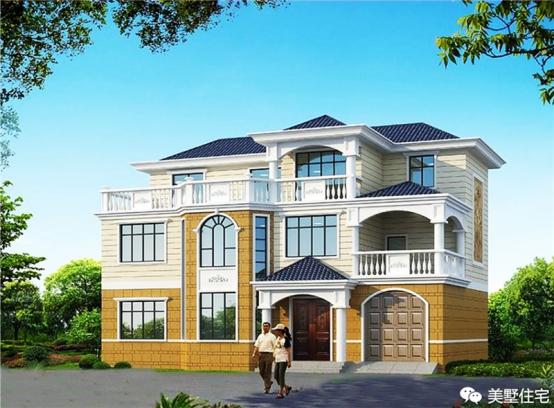 24款好看的住宅外觀效果圖，一二三層都有