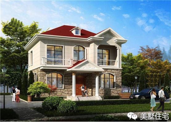 24款好看的住宅外觀效果圖，一二三層都有