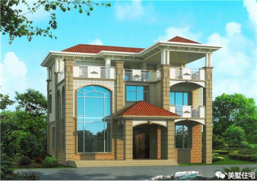 24款好看的住宅外觀效果圖，一二三層都有