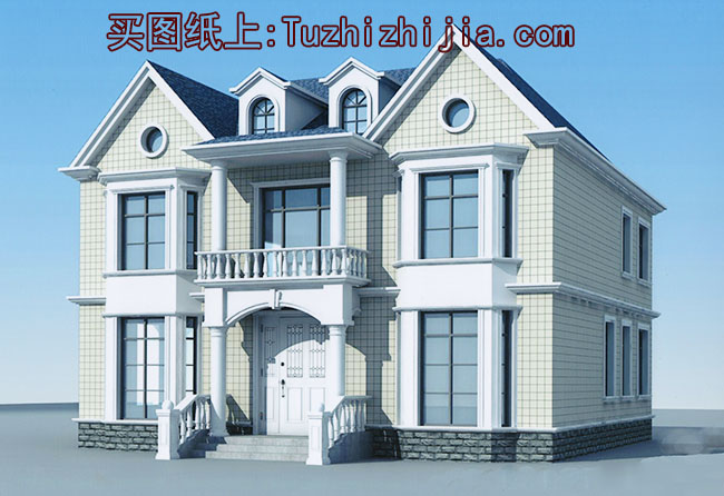 農(nóng)村二層半別墅設(shè)計(jì)設(shè)計(jì)圖（帶閣樓），戶型經(jīng)典實(shí)用