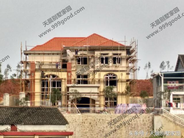 15米X15米三層自建樓房設計圖，附完工圖