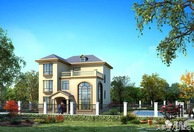 別墅實景照片圖和效果圖對比，看完肯定得給施工隊點贊