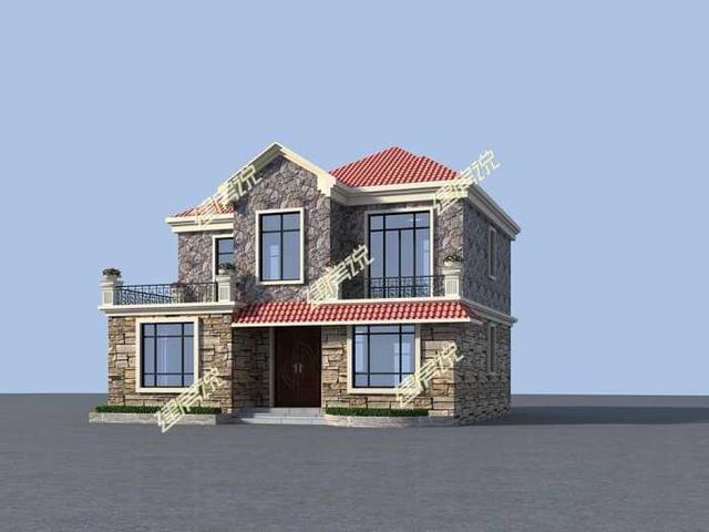 二層美式花園別墅戶型圖, 得此墅, 愿等佳人