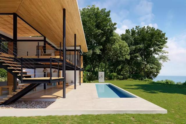 度假風格、輕松悠閑的家庭別墅效果圖實拍，真漂亮