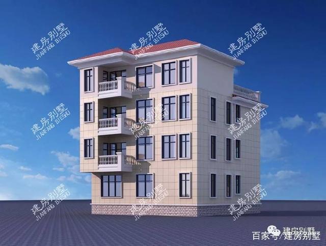 3款帶大露臺(tái)的四層別墅設(shè)計(jì)方案圖，挑一套隨便建