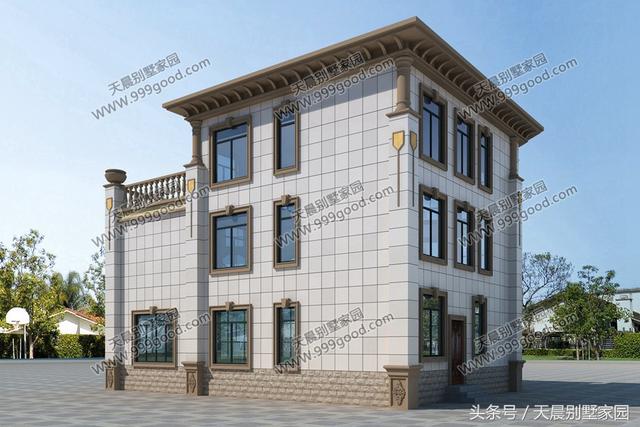 13*10米新農村三層別墅設計圖，建好保證有面子
