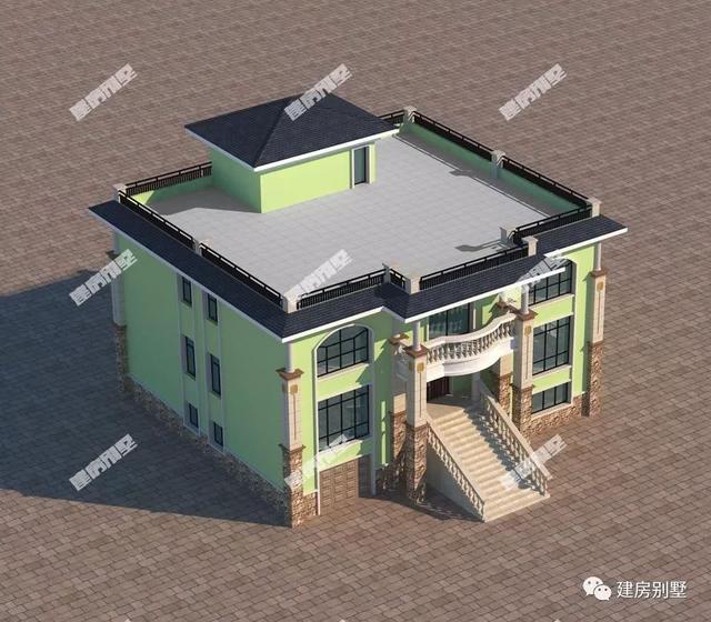 2款平屋頂農村房屋設計圖，喜歡平屋頂的收藏了