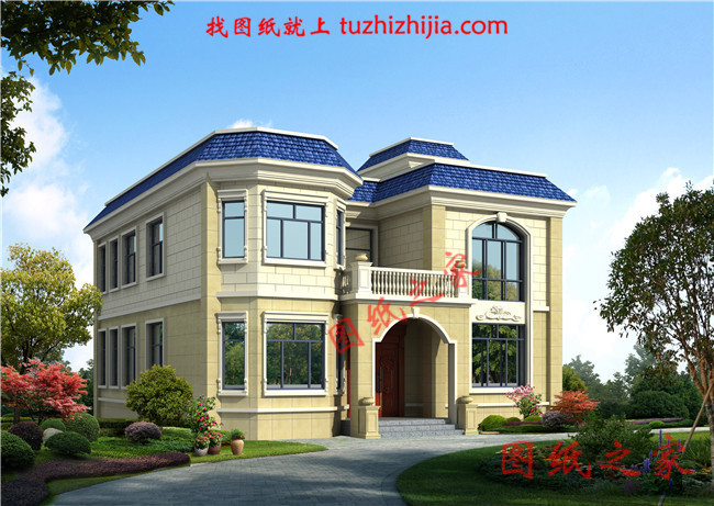 經(jīng)濟(jì)實用二層復(fù)式樓房設(shè)計圖 ，占地150平方米，造價25萬左右