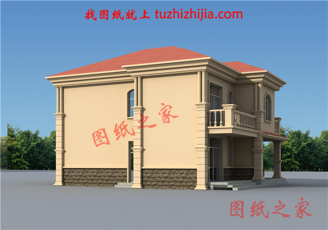 普通農村二層房子設計圖 ，復式結構，帶車庫，160平米左右