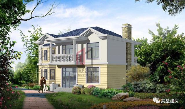 宅基地小不怕，3款小面積二層農村小別墅方案圖