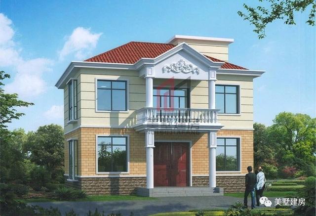 宅基地小不怕，3款小面積二層農村小別墅方案圖