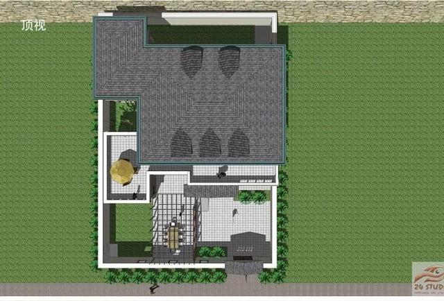 3套花園別墅外觀效果圖，有花園才稱得上別墅