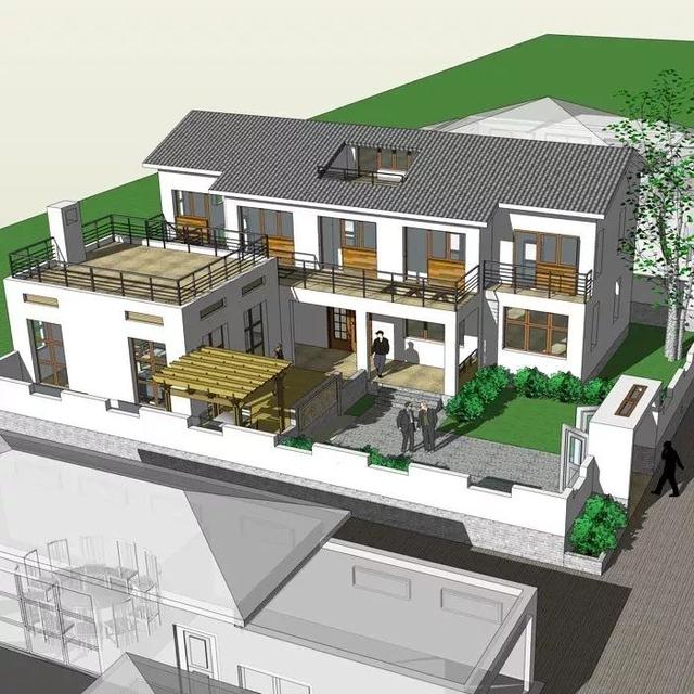 3套花園別墅外觀效果圖，有花園才稱得上別墅