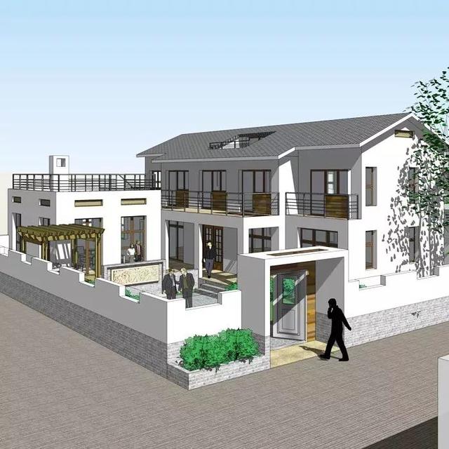 3套花園別墅外觀效果圖，有花園才稱得上別墅