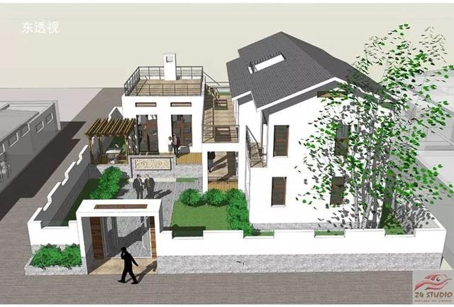3套花園別墅外觀效果圖，有花園才稱得上別墅