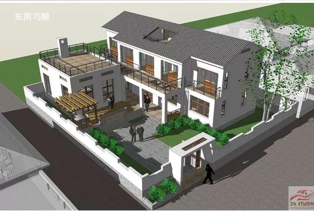 3套花園別墅外觀效果圖，有花園才稱得上別墅