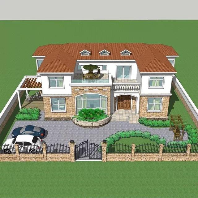 3套花園別墅外觀效果圖，有花園才稱得上別墅