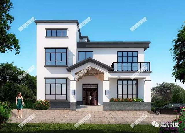 2款新中式樓房設計方案圖，對比下你更喜歡哪個？