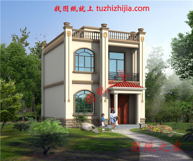 農村小戶型二層別墅設計圖，戶型緊湊合理，是宅基地小的客戶的福音