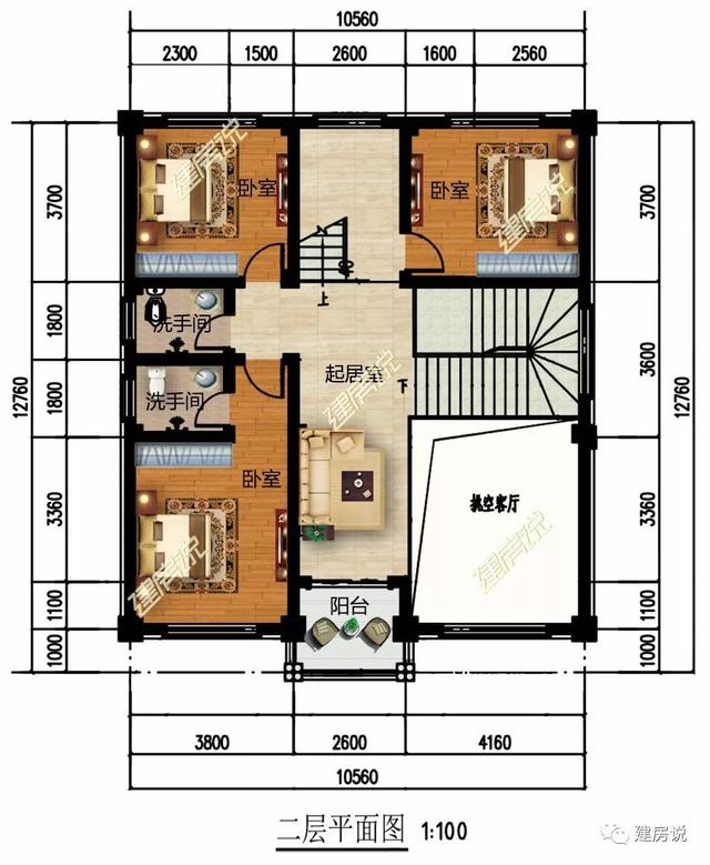 100套農村自建房戶型圖大全中，挑出來的6款圖紙，經典中的經典