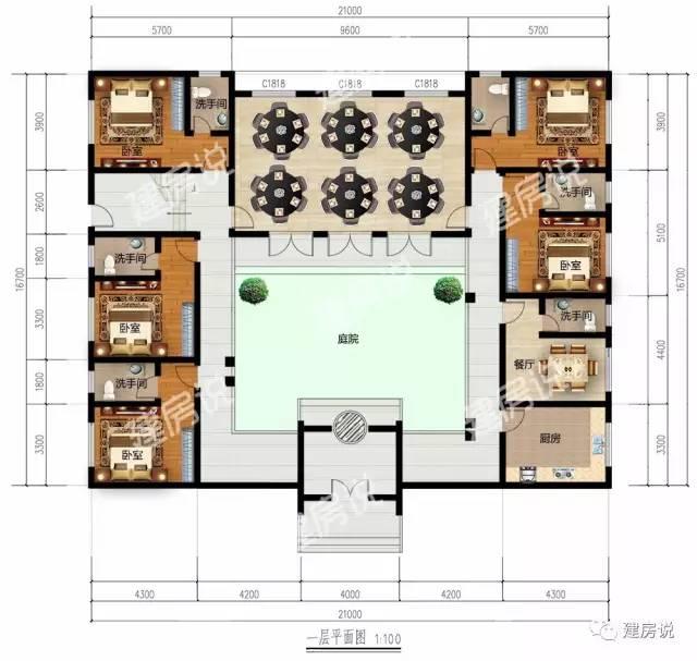 100套農村自建房戶型圖大全中，挑出來的6款圖紙，經典中的經典