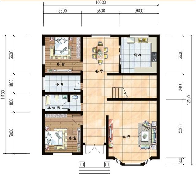 11*11米帶露臺現代二層農村小洋樓設計圖，附施工過程