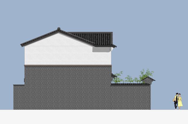 二層帶庭院中式別墅設計方案，喜歡中式建筑的收藏吧