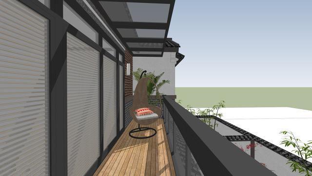 二層帶庭院中式別墅設計方案，喜歡中式建筑的收藏吧