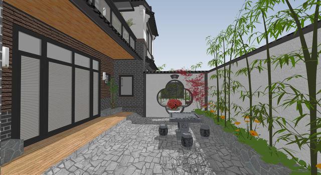 二層帶庭院中式別墅設計方案，喜歡中式建筑的收藏吧