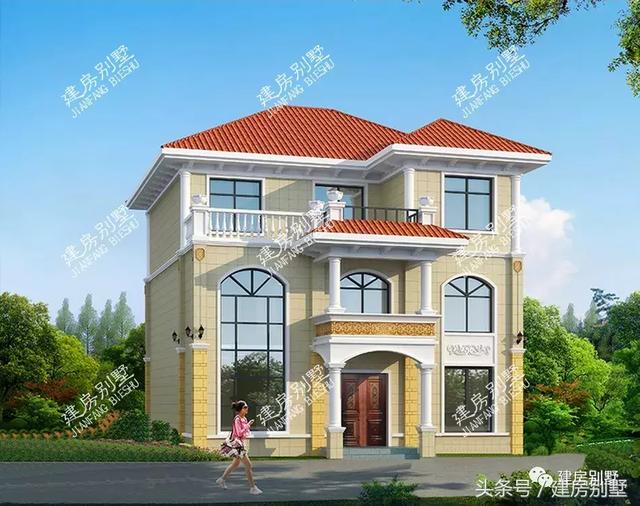 3款開間12米的農村三層房屋設計圖，第2款很受歡迎