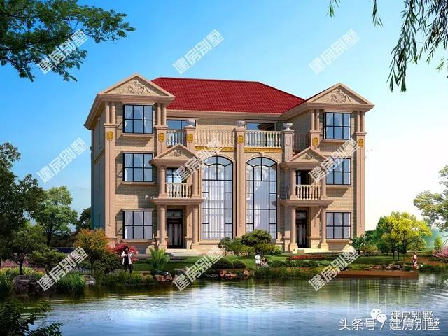 共用堂屋的三層雙拼別墅設計方案，倆兄弟這樣建很好