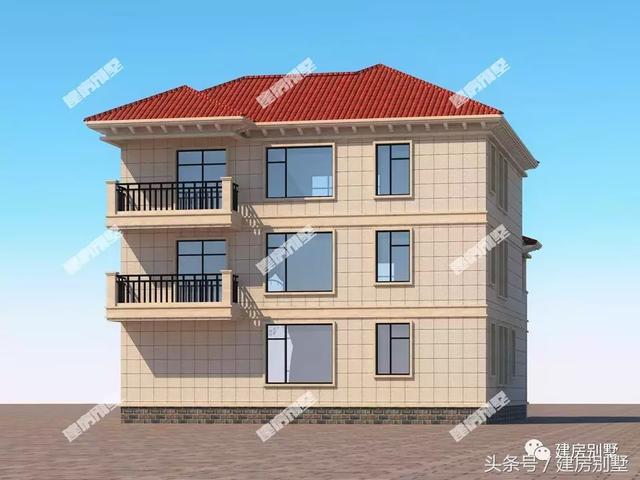 2款開間13米的三層樓房設計方案圖，建一棟羨慕死城里人