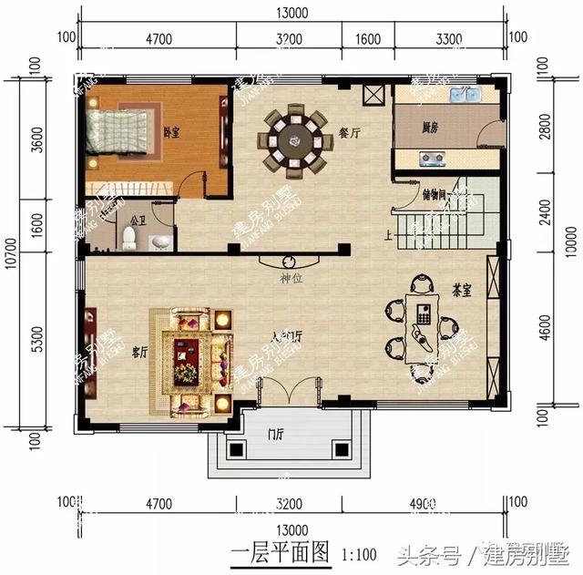 2款開間13米的三層樓房設計方案圖，建一棟羨慕死城里人