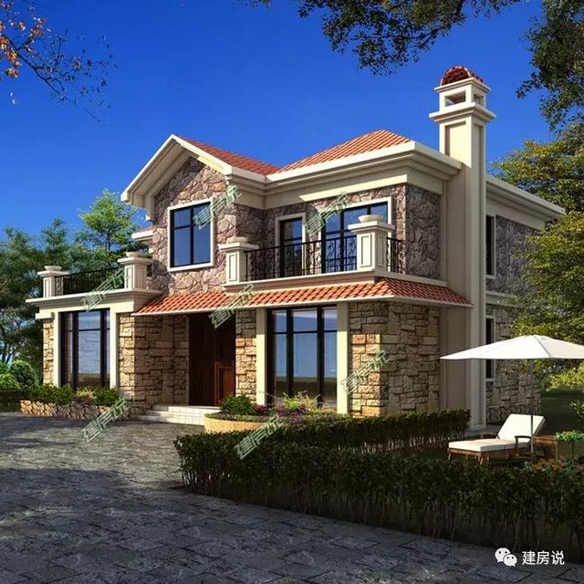 幾棟二層自建小洋樓設計圖，隨便建一棟就不怕找不到媳婦了