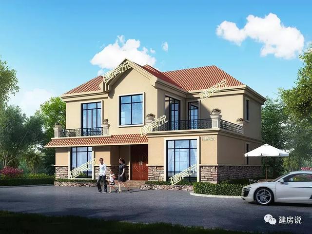 幾棟二層自建小洋樓設計圖，隨便建一棟就不怕找不到媳婦了