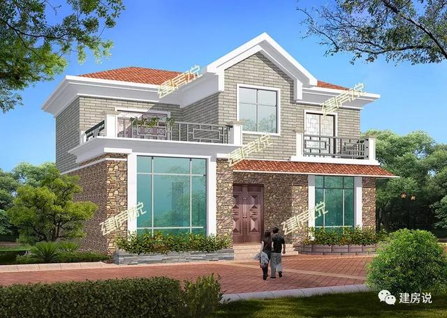幾棟二層自建小洋樓設計圖，隨便建一棟就不怕找不到媳婦了