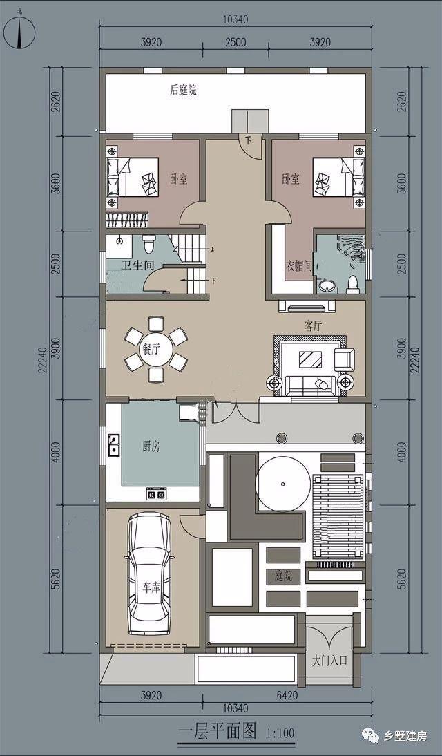 傳統(tǒng)古典中式二層自建房設(shè)計方案圖，建一棟輕松搞定丈母娘