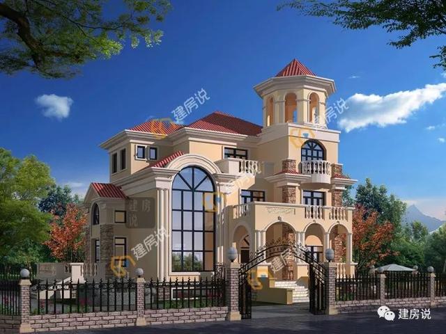 農村蓋房設計大全圖，上百款漂亮別墅效果圖