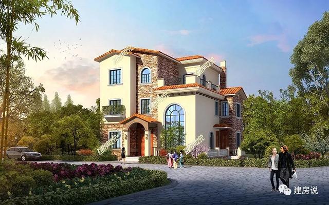 農村蓋房設計大全圖，上百款漂亮別墅效果圖