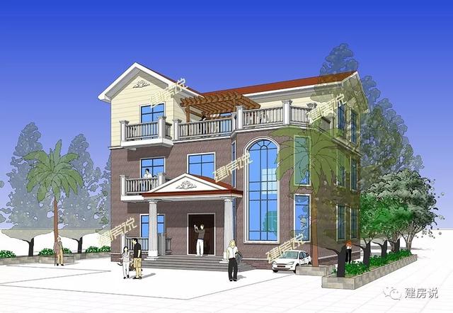 農村蓋房設計大全圖，上百款漂亮別墅效果圖