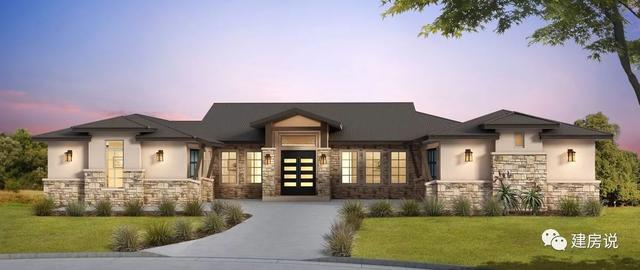 農村蓋一層平房設計圖大全，一層也能蓋出別墅型