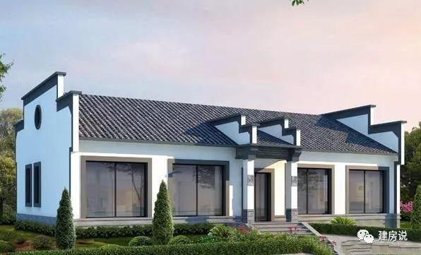 農村蓋一層平房設計圖大全，一層也能蓋出別墅型