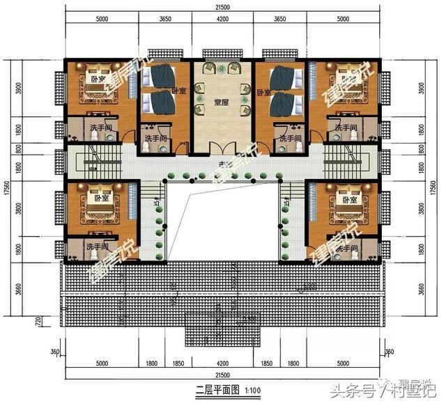 15棟四合院效果圖，中國傳統建筑100年不過時