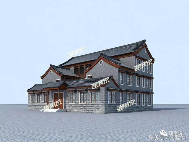 15棟四合院效果圖，中國傳統建筑100年不過時