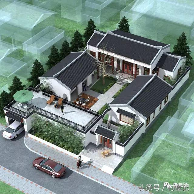 15棟四合院效果圖，中國傳統建筑100年不過時