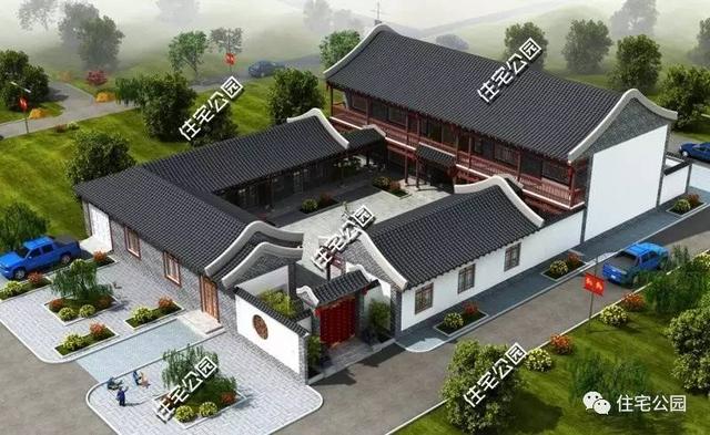 3套中國傳統四合院設計方案圖，四合院才稱得上豪宅