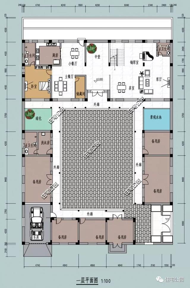 四合院戶型方案圖大全，徽派四合院PK北式四合院